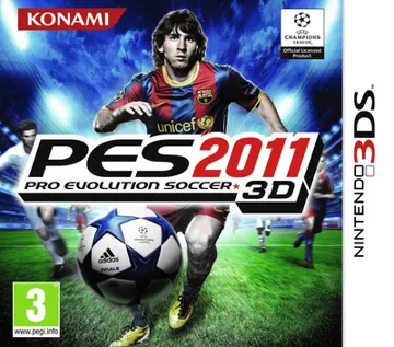 Pro Evolution Soccer 2011 3D (Europe) (Es,It) box cover front